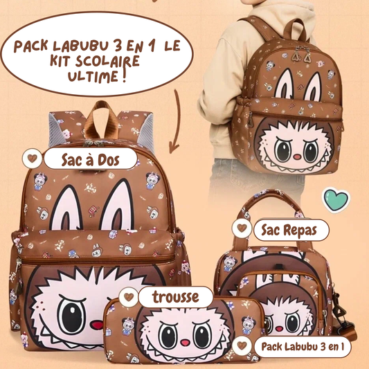 Pack Labubu 3 en 1  Le Kit Scolaire  Ultime !