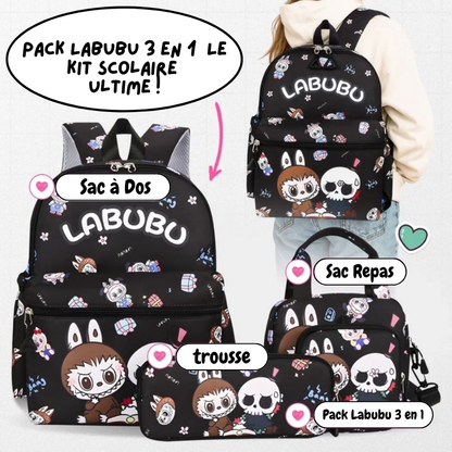 Pack Labubu 3 en 1  Le Kit Scolaire  Ultime !